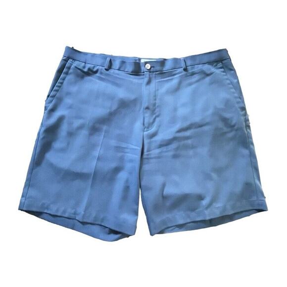 Peter Millar Crown Salem Performance Golf Chino Shorts Wicking Blue Size 42 Men - Picture 1 of 10